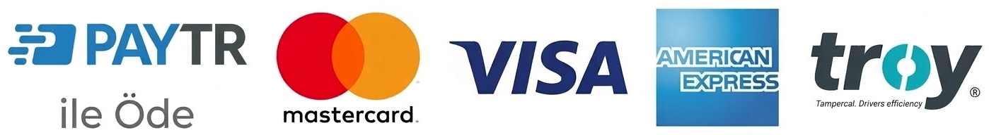 Ödeme Yöntemleri - PayTR, Mastercard, Visa, American Express, Troy